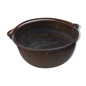 Chaudron en cuivre, jardinière