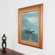 Painting „The Night Fishing”, Scandinavian design, 1970s