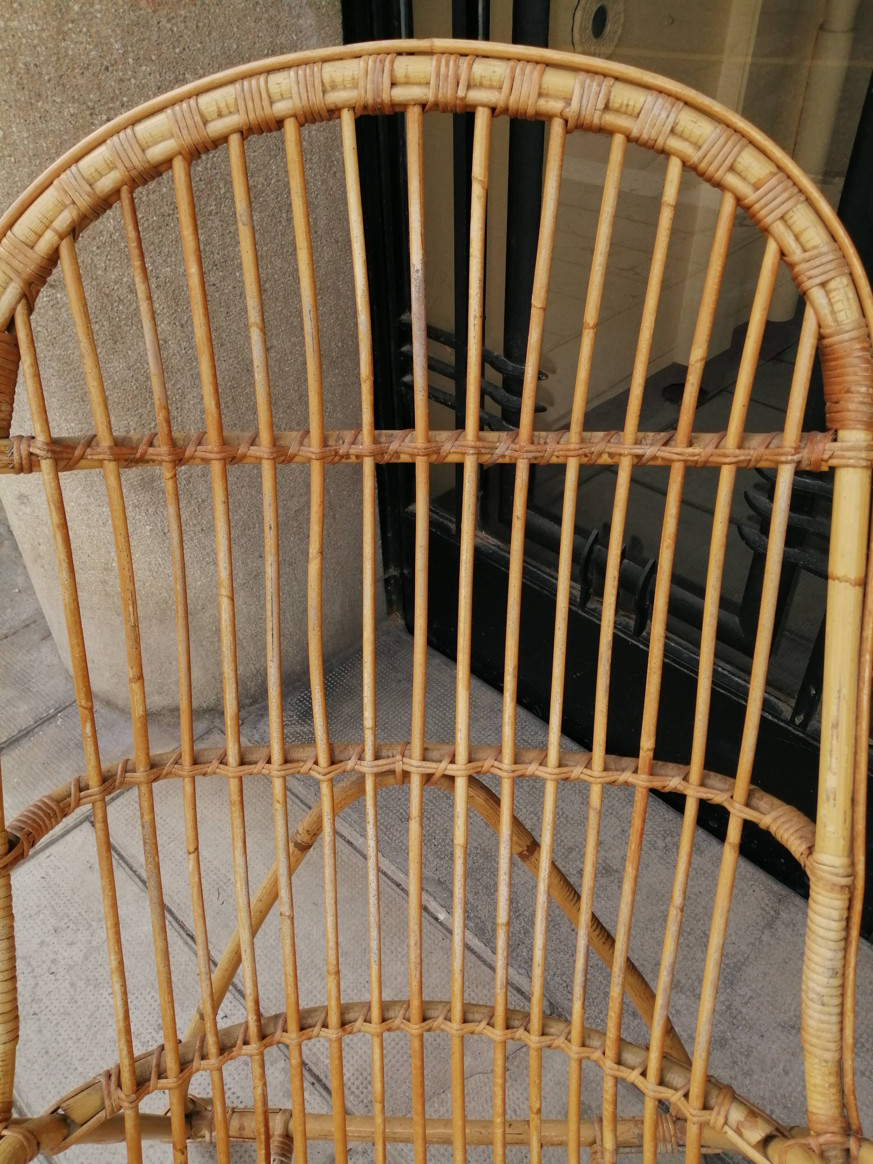 1960 rattan chair