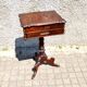 Napoleon III wooden compartment work cabinet Jewelry box