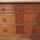 Louis XVI style oak chest of drawers