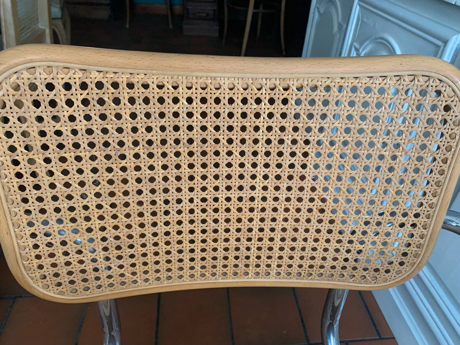 Pairs of Cesca B64 armchairs with armrests by Marcel Breuer