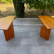 Scandinavian extendable dining table 1970