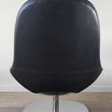 Pair of Tirup Ikea leather armchairs