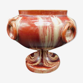 Ceramic pot cache imitation marble