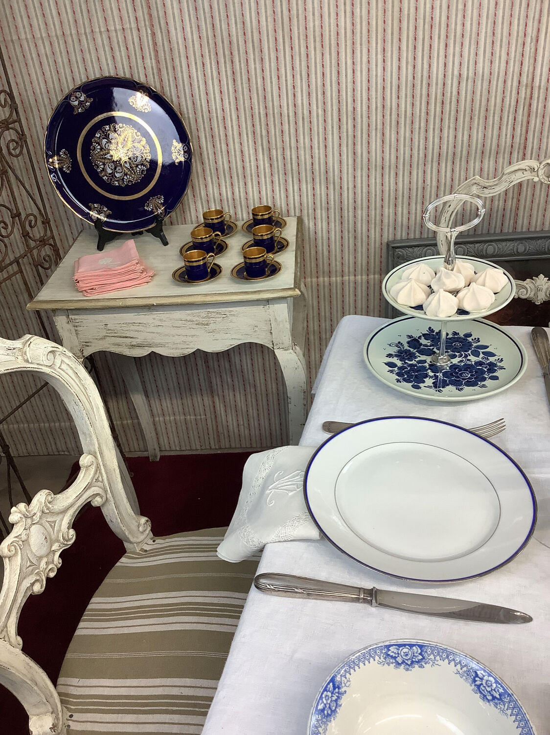 6 cups & saucers Tours porcelain