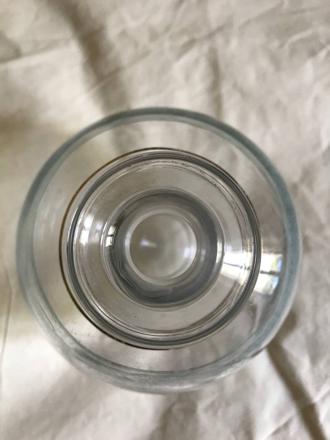 Art Deco carafe with gold trim