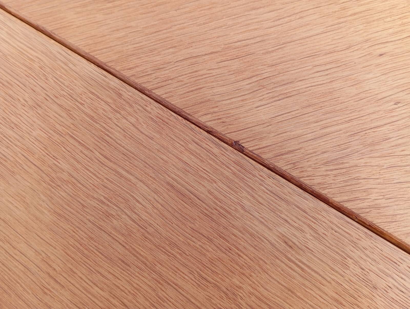 Large oak table by Guillerme & Chambron