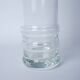 Transparent glass vase