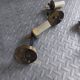 3 brass sconces with lampshade, 50