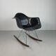 Fauteuil à bascule RAR Eames Herman Miller des années 1950 en noir