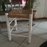 Stool straw sitting bohemian