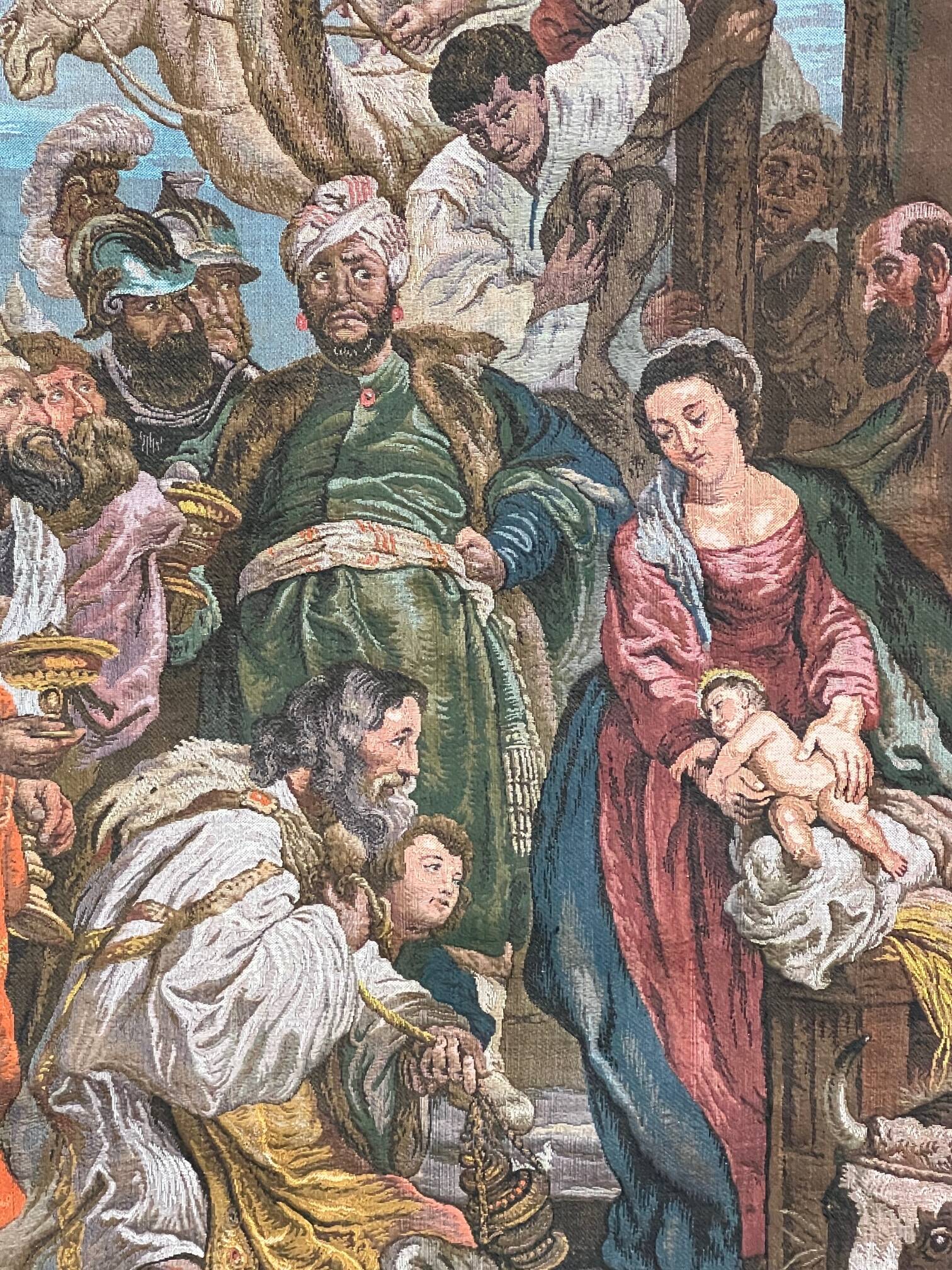 Tapestry based on the painting “The Adoration of the Magi” by Peter Paul Rubens