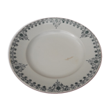 Earthenware plate of St Amand Hamage model n ° 52 diam 22 cm early XX th