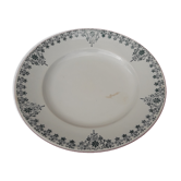 Assiette en faïence de St Amand Hamage modèle n° 52 diam 22 cm début XX ème