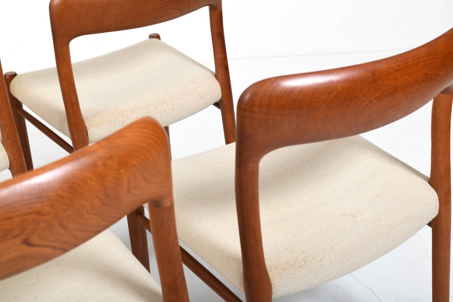 Set of Four Danish Dining Chairs by Niels Otto Møller Model No.75