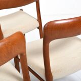 Set of Four Danish Dining Chairs by Niels Otto Møller Model No.75