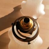 Set of 3 ancient tulip globes.