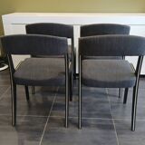 Série de 4 chaises Baumann modèle Gondole, années 1970