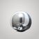 Vintage table lamp in chrome and Murano glass by Carlo Nason for Ma.
