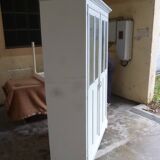 Old white patina workshop cabinet