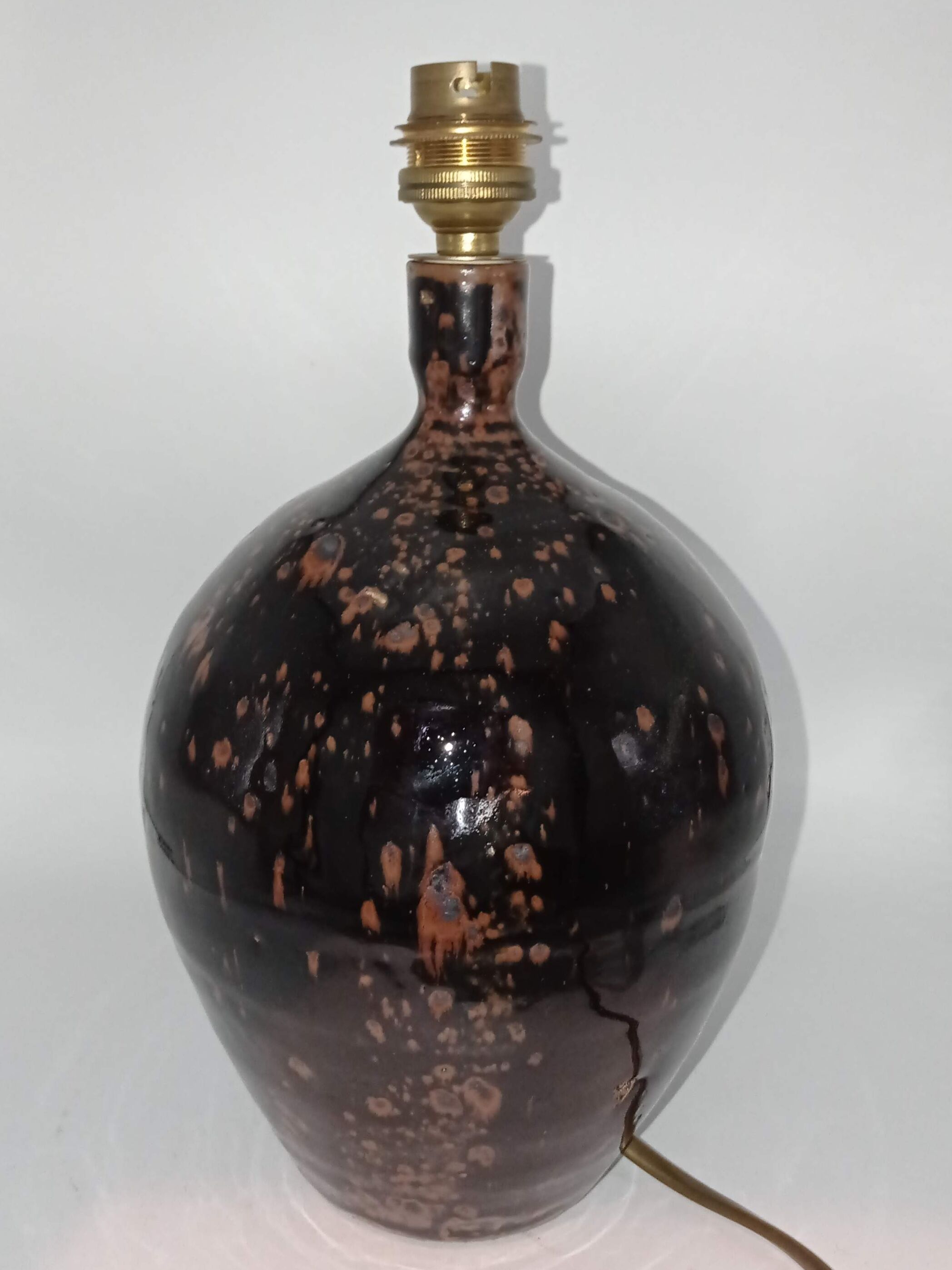 Stoneware lamp from La Borne