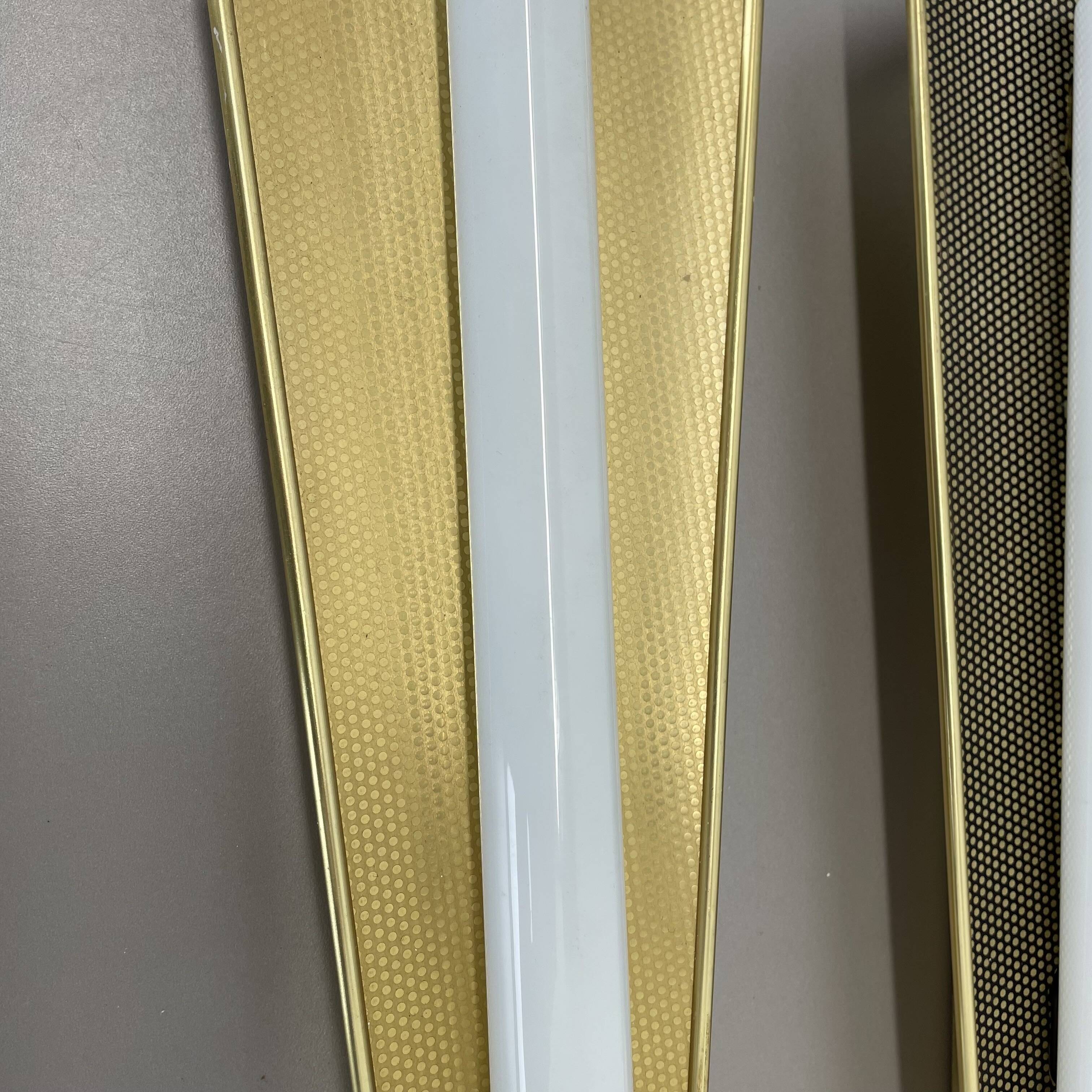 Set of 2 large 37 cm honeycomb theatre wall light elements, Germany, 1950