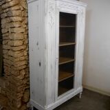 shabby wardrobe with Louis XVI style mesh door