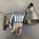 Industrial accordion wall lamp chrome metal