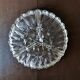 Serving dish called "beggar" with 3 compartments cut glass