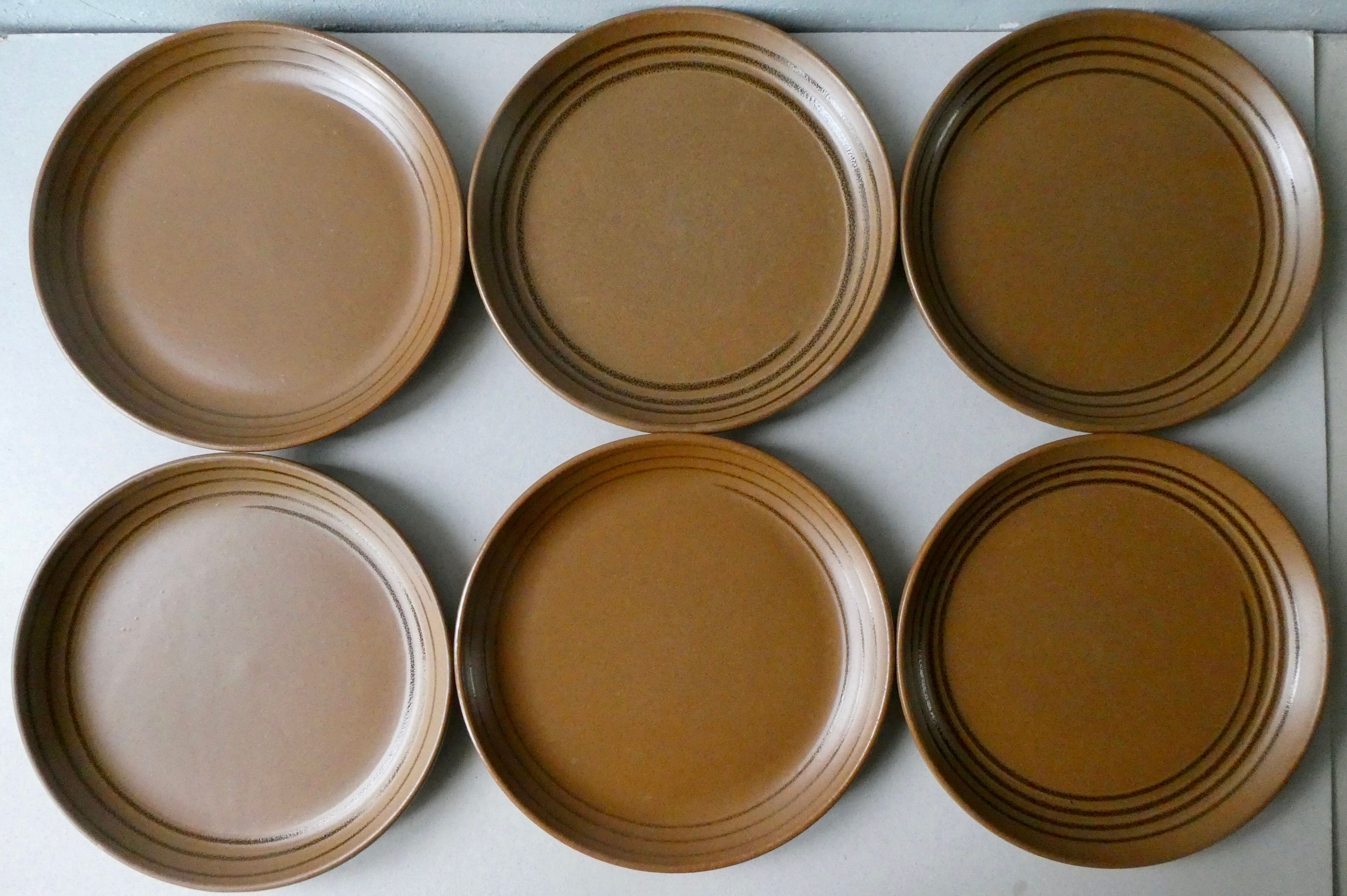6 flat plates Sarreguemines France, Savoie model
