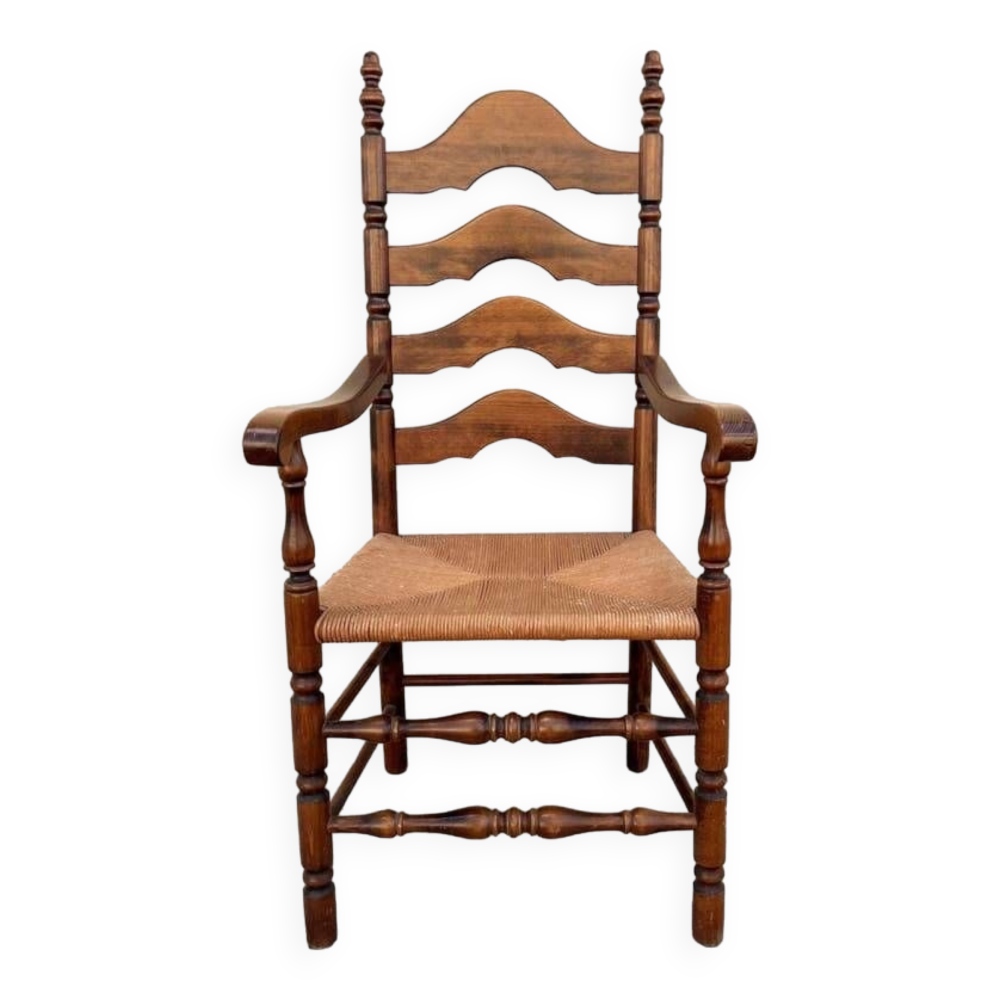 Oak mulched country armchair