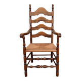 Oak mulched country armchair