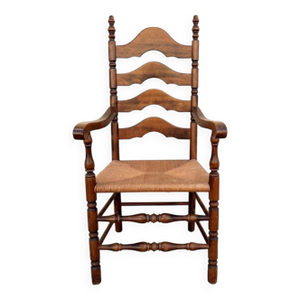 Oak mulched country armchair