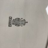 Plat de service fleur bleu  Luneville KG