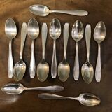 Set of 12 Apollo brand silver-plated metal teaspoons