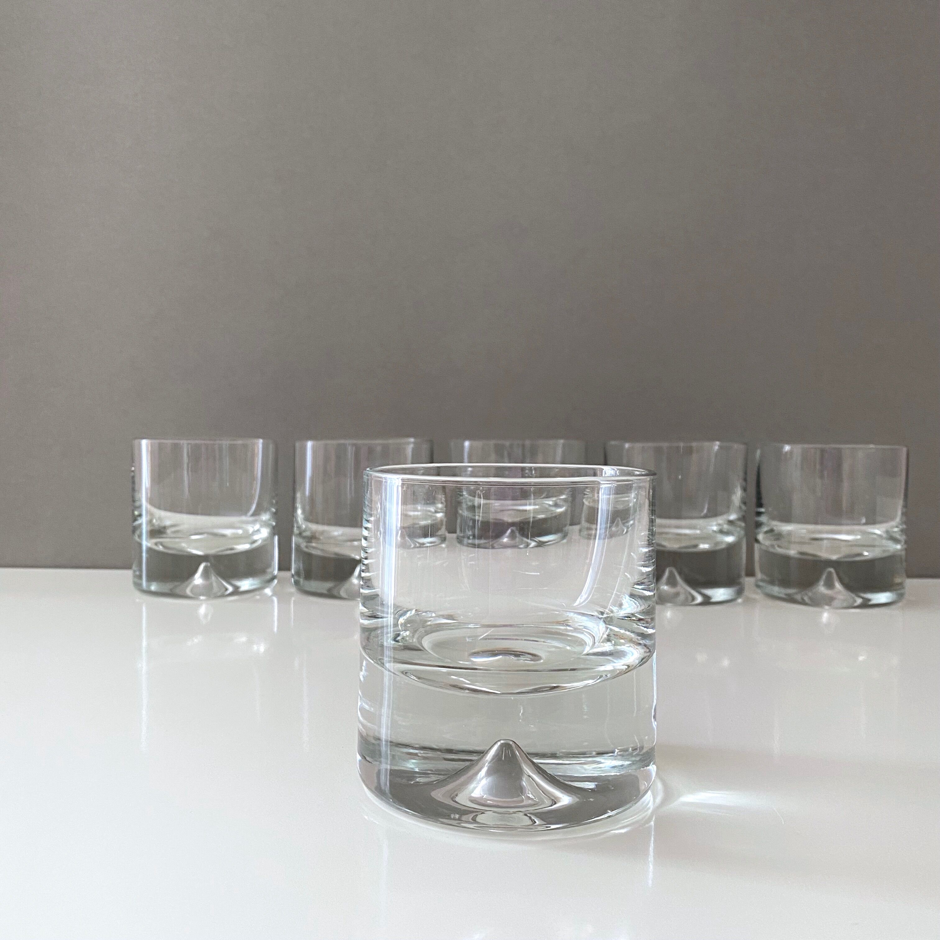 Vintage Glasses Whiskey, Bourbon, Mid Century Bar, design scandinave