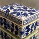 Rectangular Asian porcelain pillbox