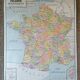Old Rossignol Scolaire poster: La France - Départements et Population.