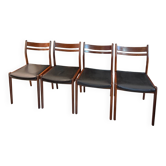 Suite de 4 chaises Mid-Century – Gessef (Italie)