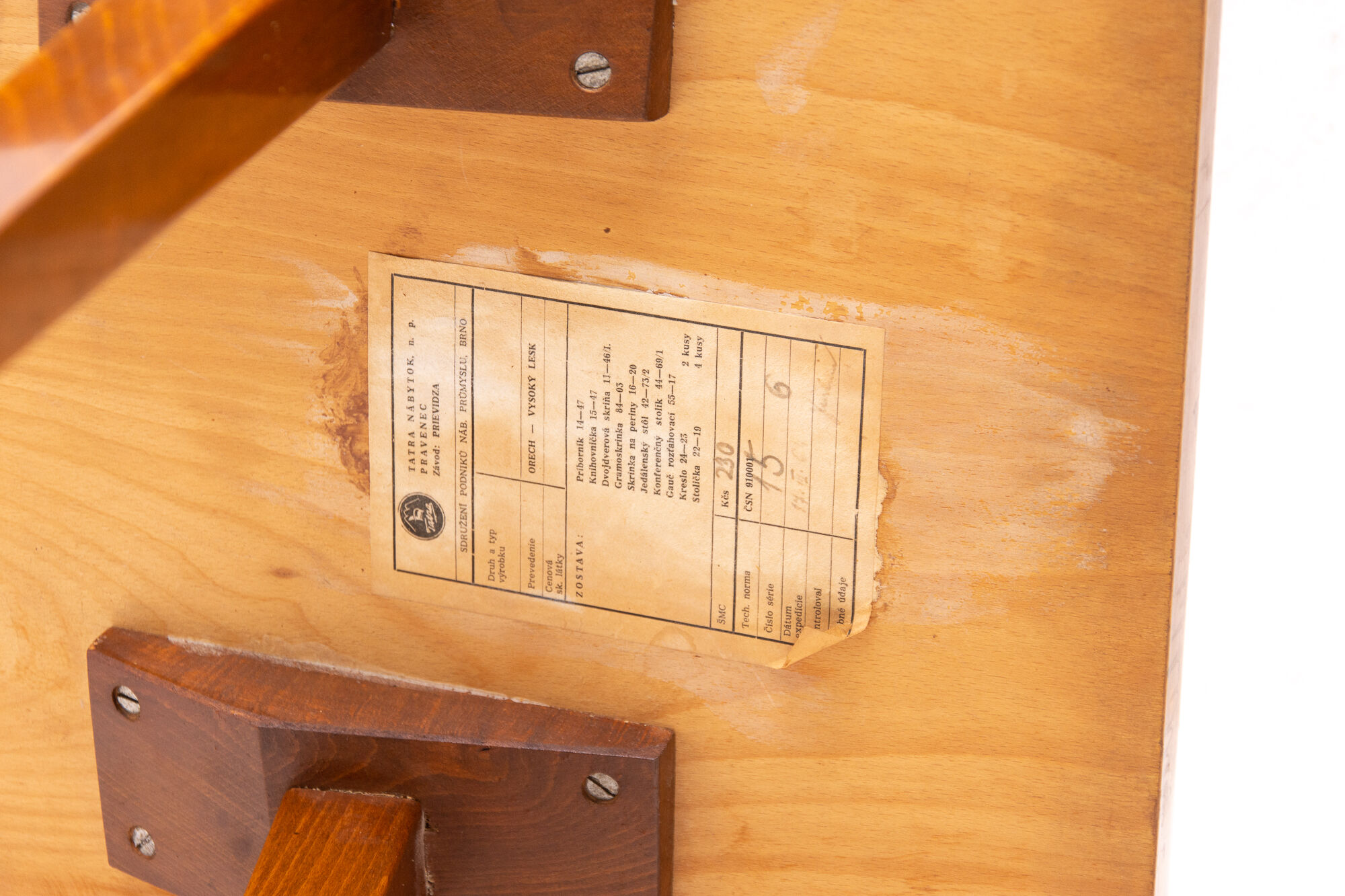 Table basse de František Jirák pour Tatra nábytok, 1960