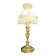 Large candlestick lamp in Rocaille / Rococo / Louis XV style from the 19th century - bronze