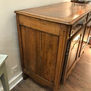 Former Louis XV cherry buffet says 2 doors era at the very beginning of the 19th century