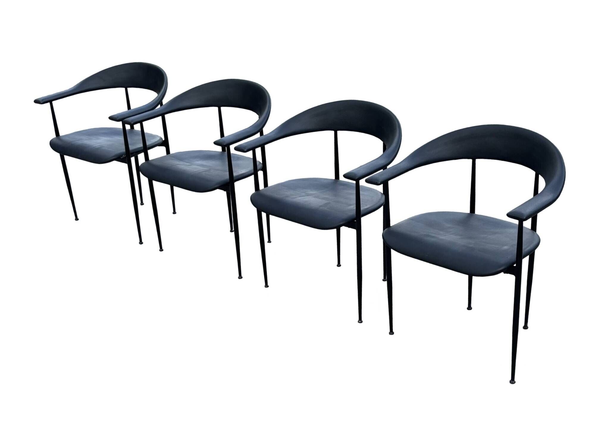 Vintage Fasem P40 chairs set of 4 from the 80s