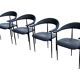 Vintage Fasem P40 chairs set of 4 from the 80s