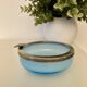 Cendrier opaline bleue