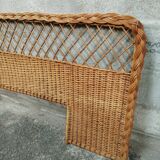 Vintage 50s rattan headboard