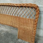 Vintage 50s rattan headboard