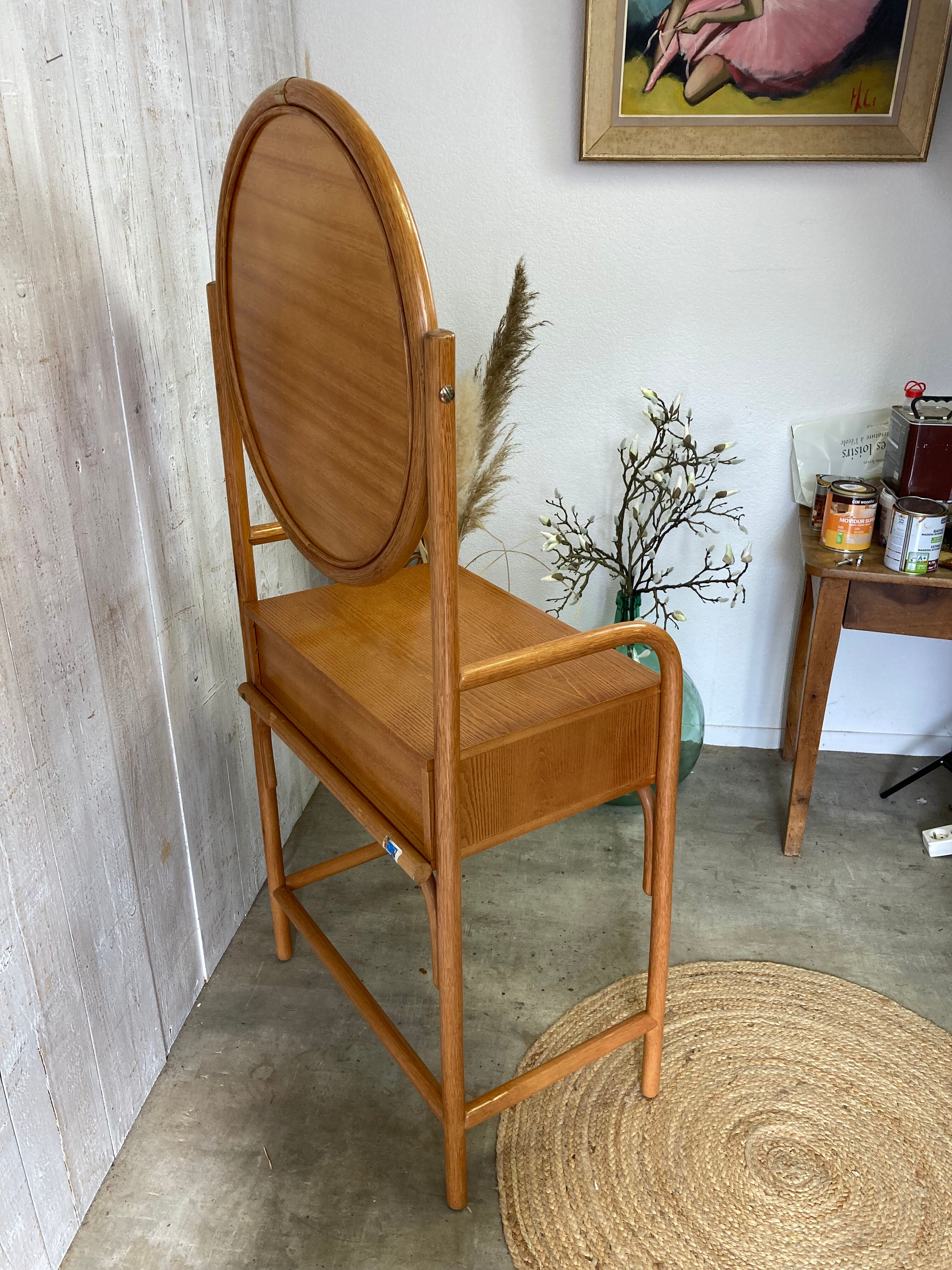 Vintage rattan dressing table