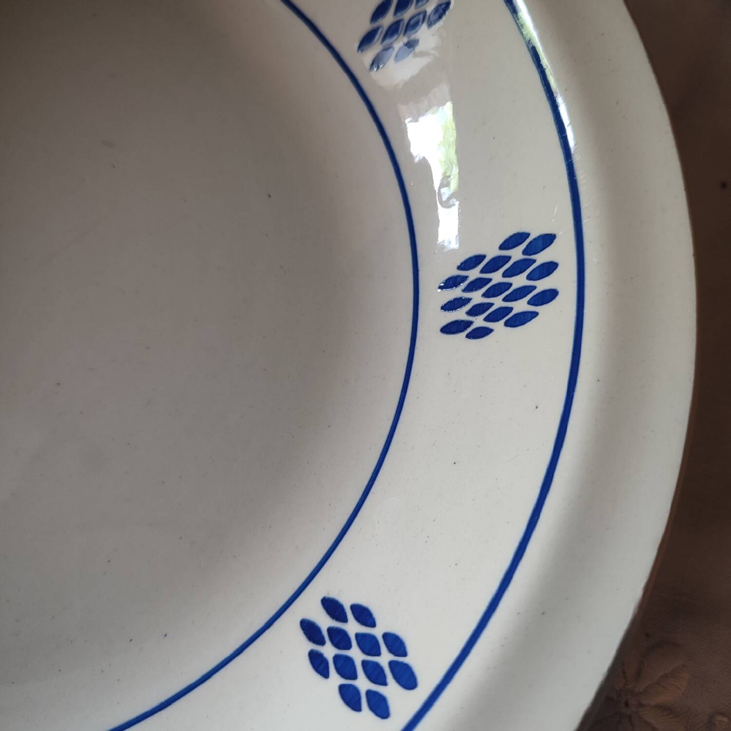 Hollow dish Keller Guérin Lunéville iron earth model Berthe Art Deco